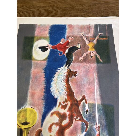 Georges Schreiber Signed Lithograph: Ringmaster - Circus Acrobat Acrobatics - Picture 9 of 16